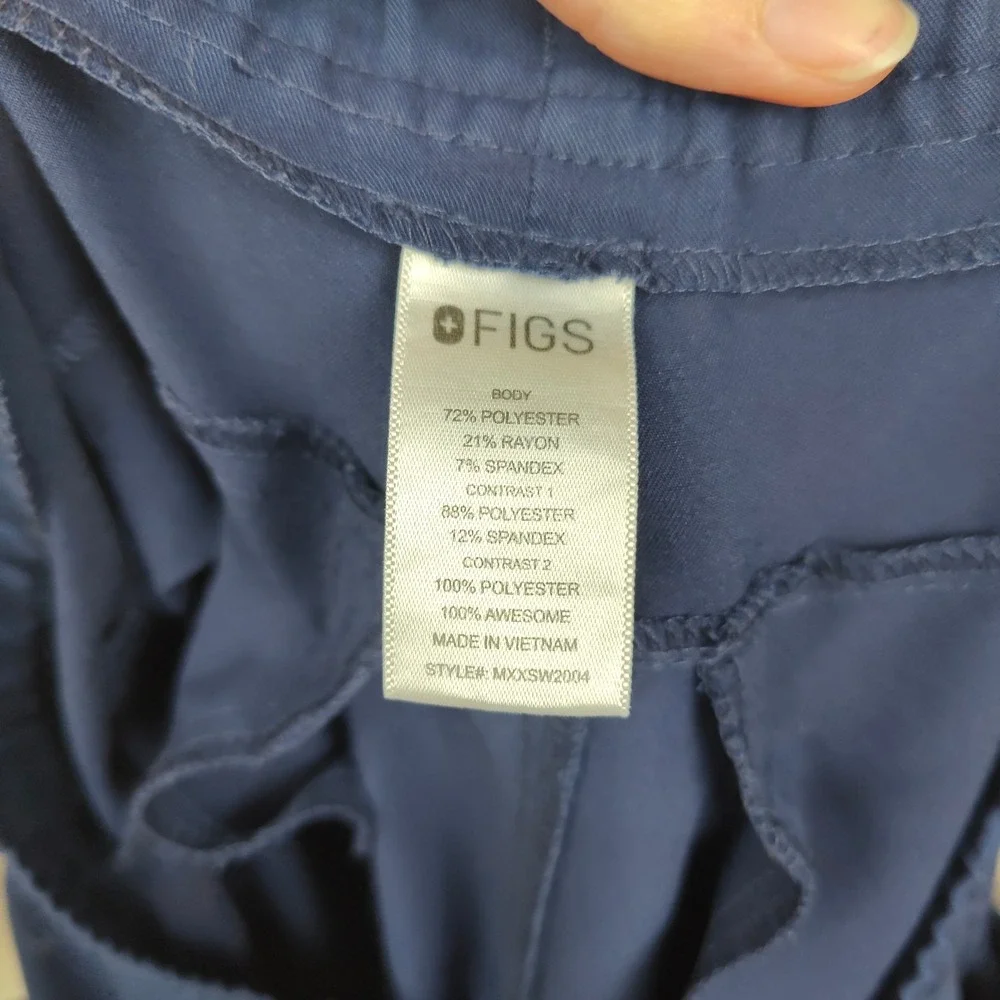 FIGS Tansen Jogger Pants Mens Small Navy Blue Technical Scrub Medical Workwear